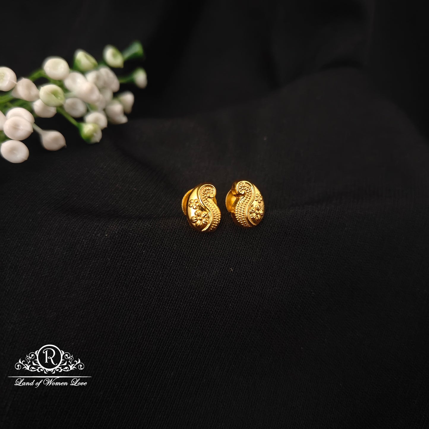 earrings 92.5 silver simple and cute earrings with mango design-rcjr945 92.5 silver ramala jewelry / ramala collections