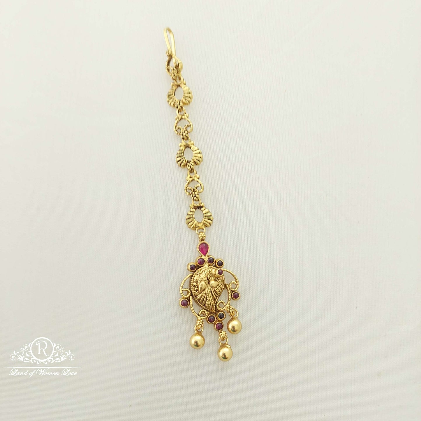 Silver Nakshi Peacock Tikkas-SA378