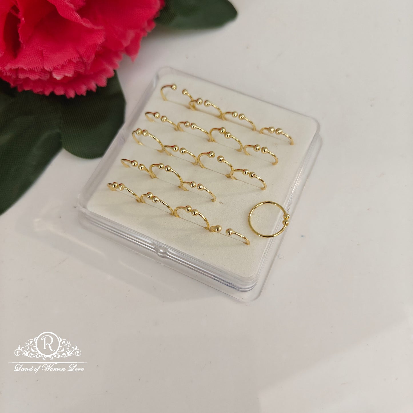 92.5 silver simple and Cute nose pins come second top - RCHS44