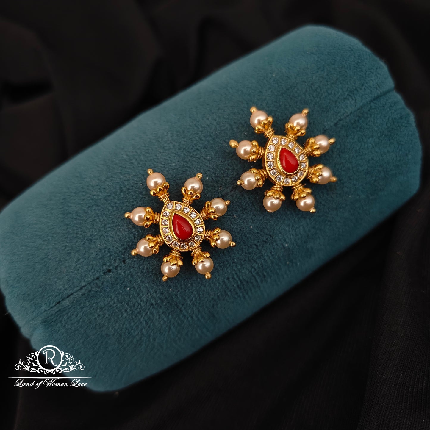 earrings 92.5 silver simple and cute earrings - rcbg069 92.5 silver ramala jewelry / ramala collections