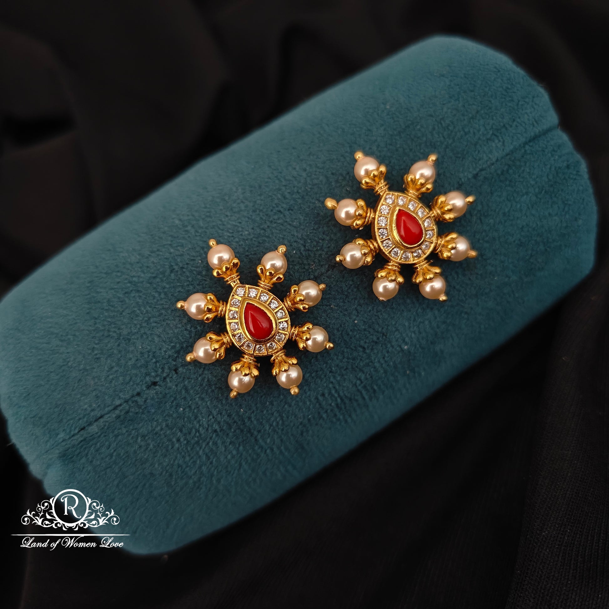 earrings 92.5 silver simple and cute earrings - rcbg069 92.5 silver ramala jewelry / ramala collections