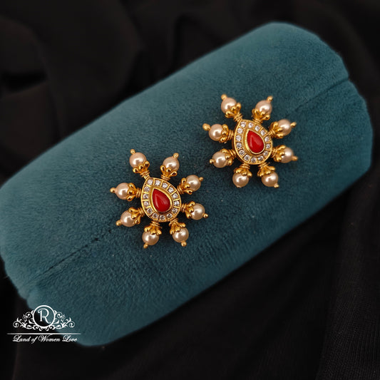 earrings 92.5 silver simple and cute earrings - rcbg069 92.5 silver ramala jewelry / ramala collections