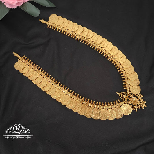 92.5 Silver Beautiful Lakshmi Devi kasu Haram -RCM1183