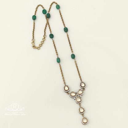 Silver Victorian Moissanite Design Chain- RC87-159P51