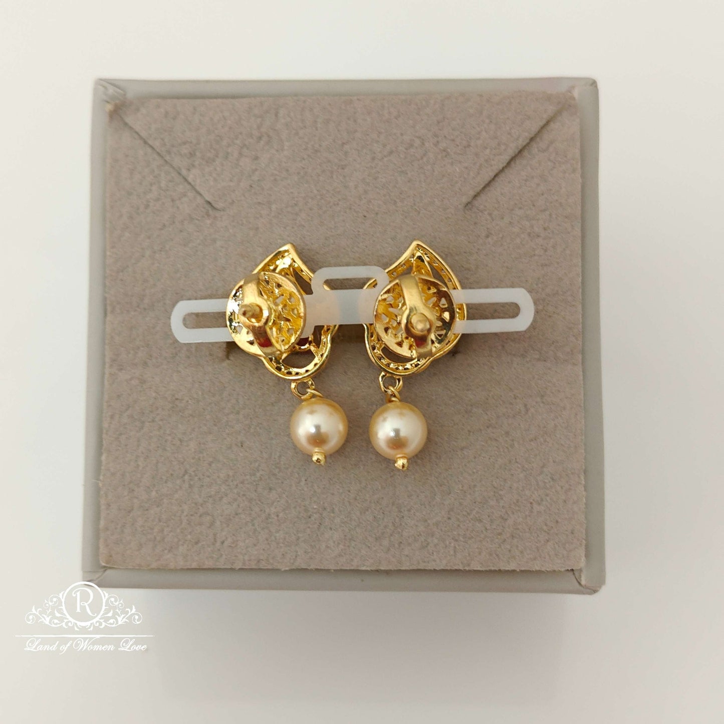 Silver Diamond Replica Design CZ-Stones Earrings-RCCP102