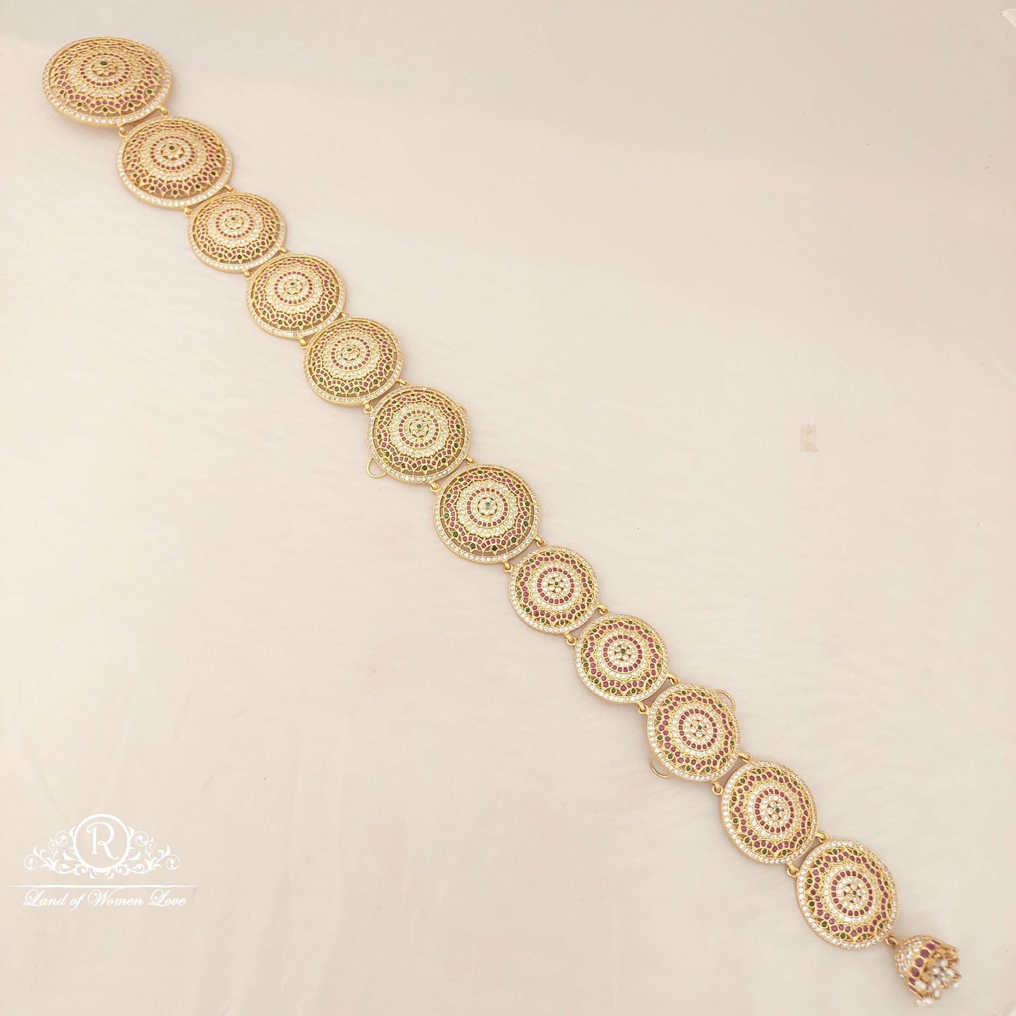 Silver Long Jada Billalu Design-H073