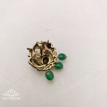 Silver small victorian pendant -RCC093