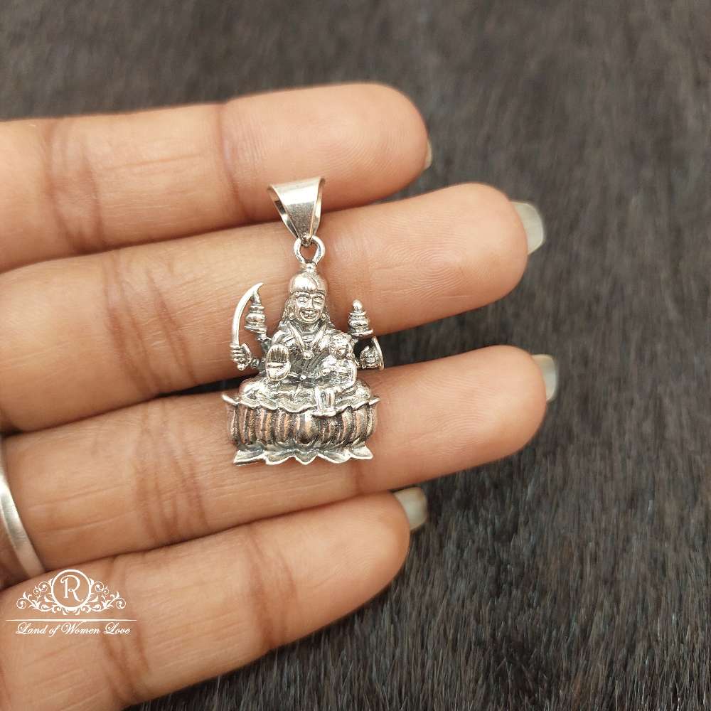 Silver Lakshmi Devi Locket-SS95