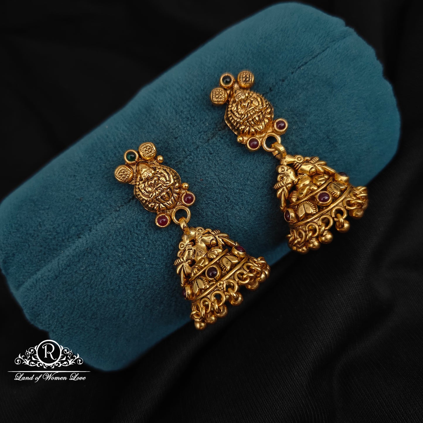 jhumka silver lakshmi devi jhumkas 92.5 silver ramala jewelry / ramala collections