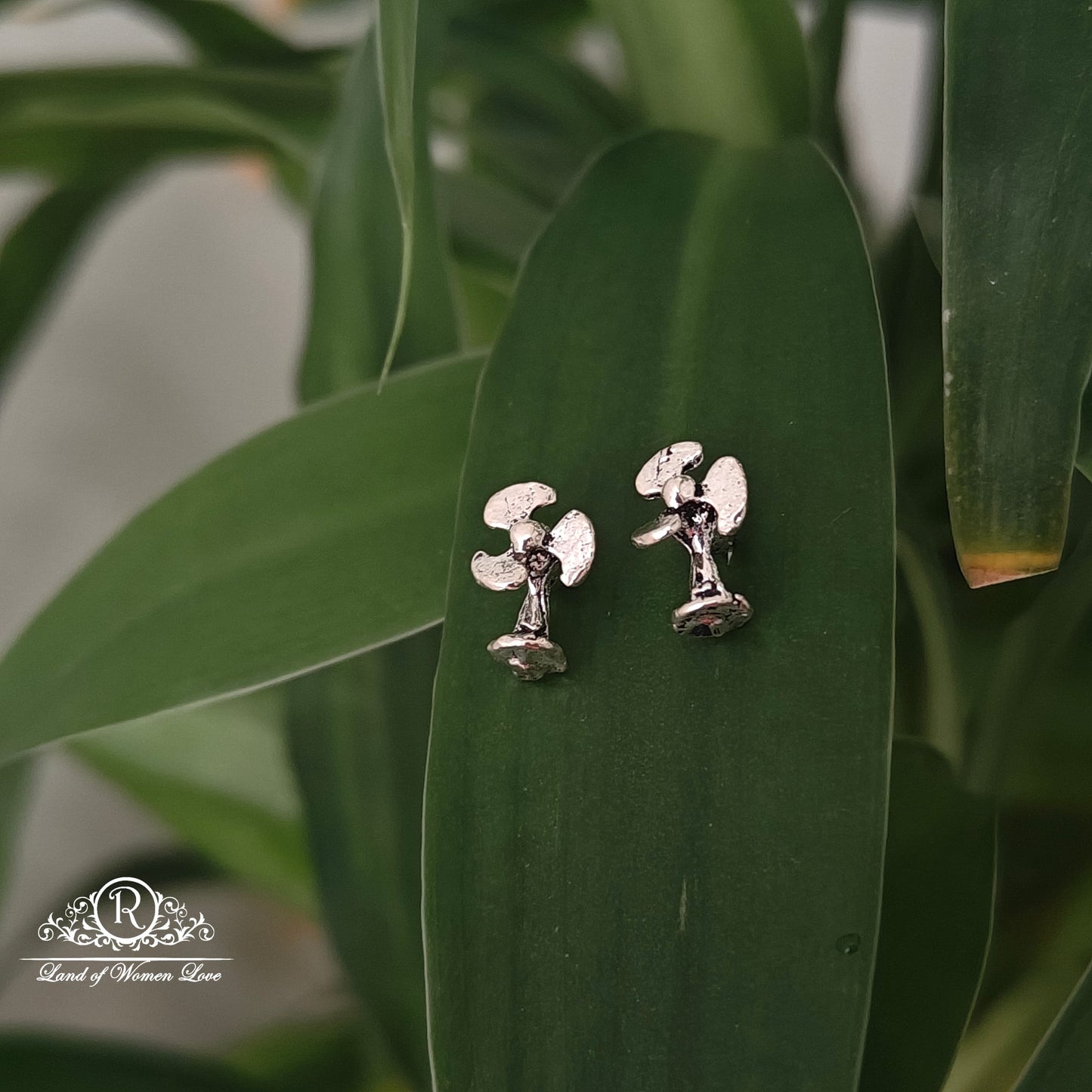 stud silver fancy kids earring -rchs13 92.5 silver ramala jewelry / ramala collections