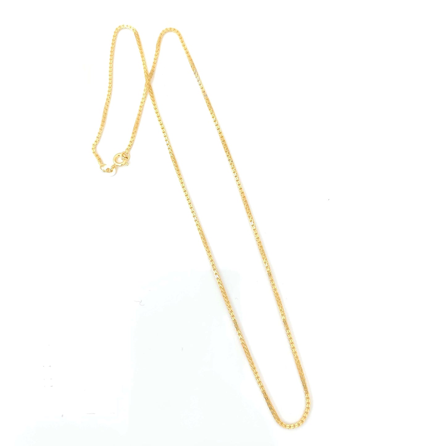 Silver base gold polish chain-RCT232