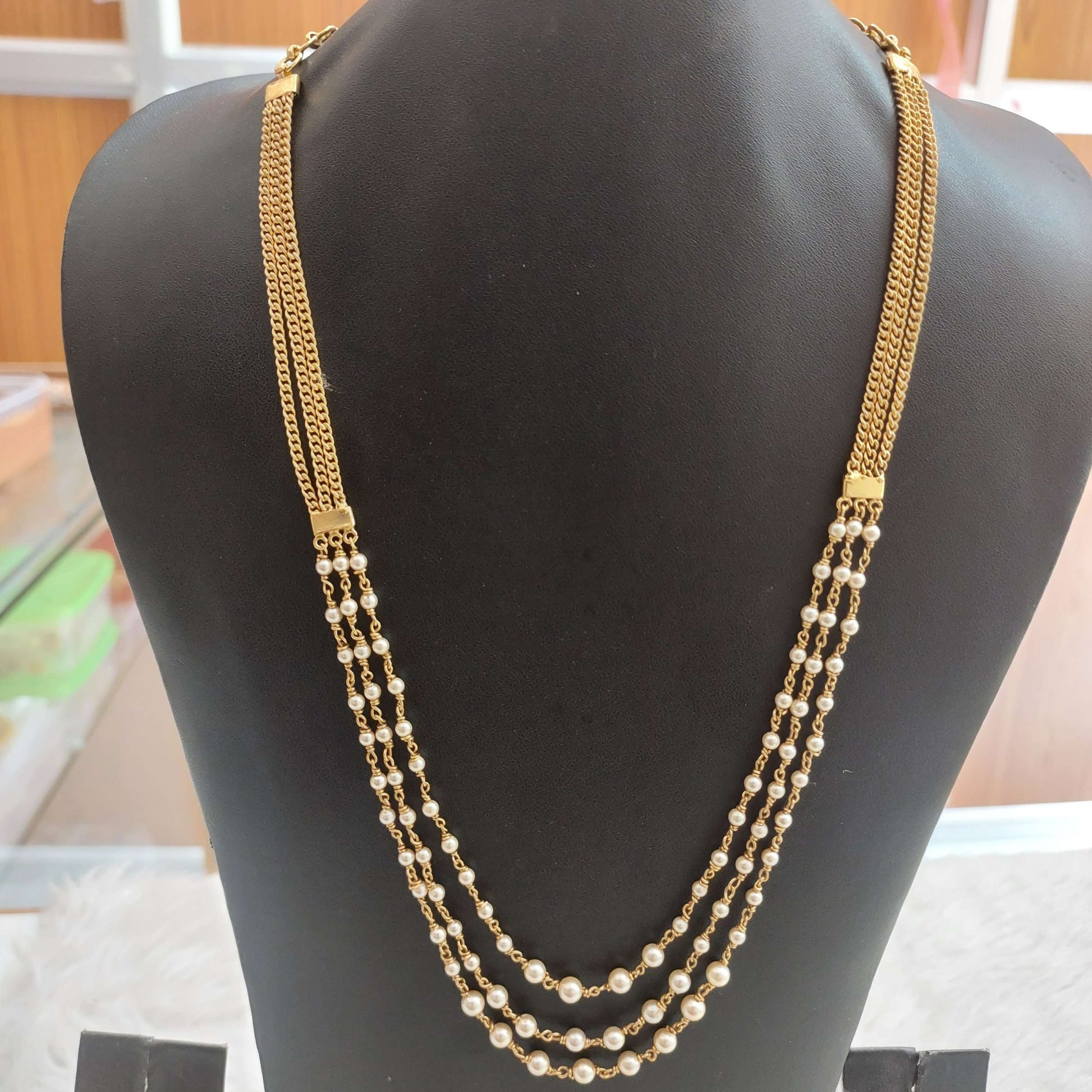 chain silver pearl chain-ri18 pearl 92.5 silver ramala jewelry / ramala collections