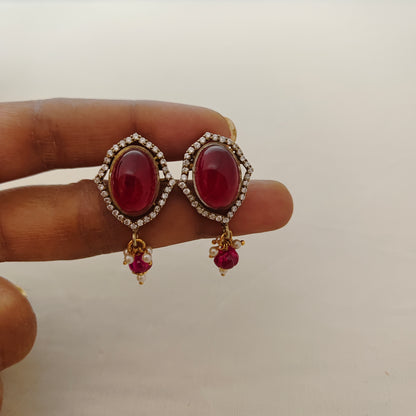 Silver victorian earrings -RCP082