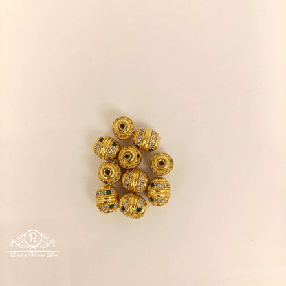 Coloured Stones Gold Balls-RC85-70CP116