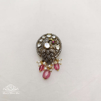 pendant silver victorian small pendant -rcc096 ruby 92.5 silver ramala jewelry / ramala collections