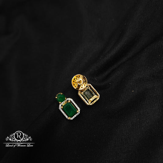 92.5 Silver Diamond finishing Earrings-RCCP340