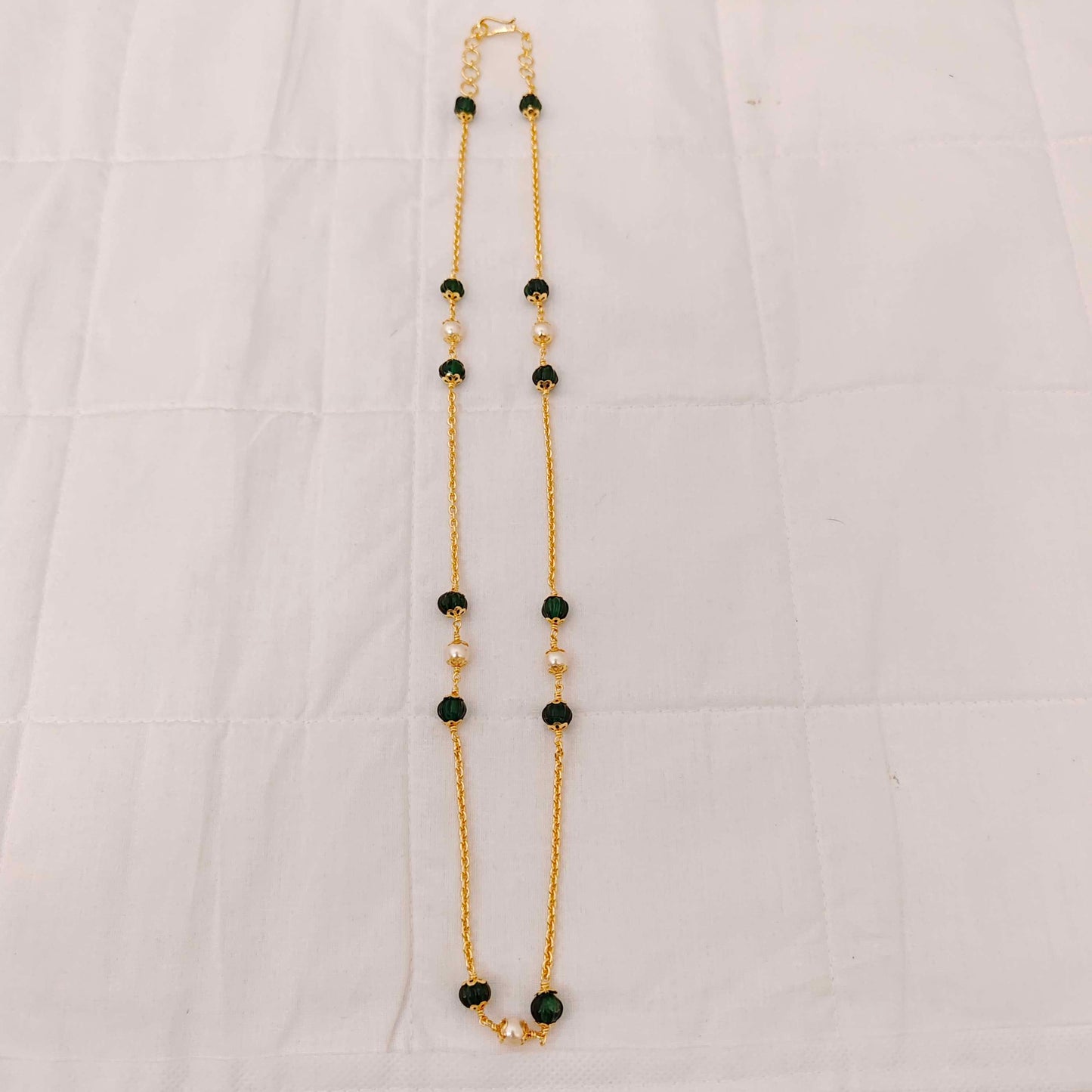 Silver gold polish chain design -RCV149