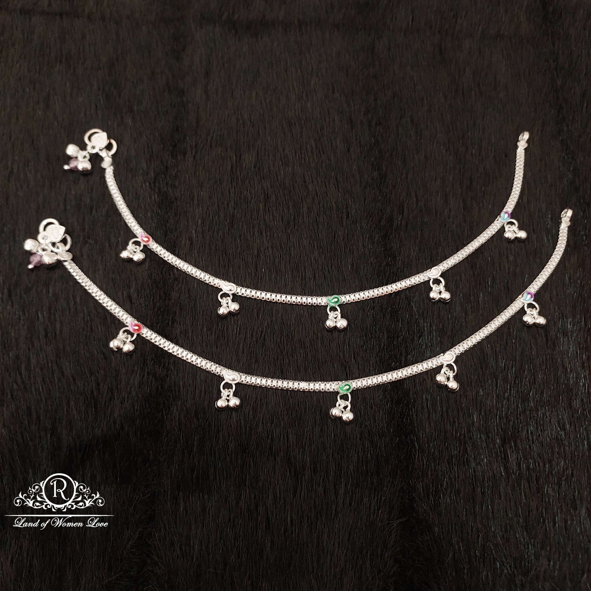 silver anklets-ss25 92.5 silver ramala jewelry / ramala collections