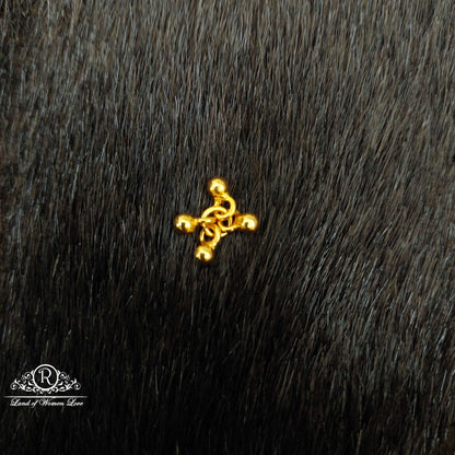 Silver Hanging Gold Balls Design-JR95(single piece)