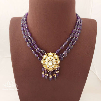 silver real beads moissanite chocker-h083 moissanite 92.5 silver ramala jewelry / ramala collections