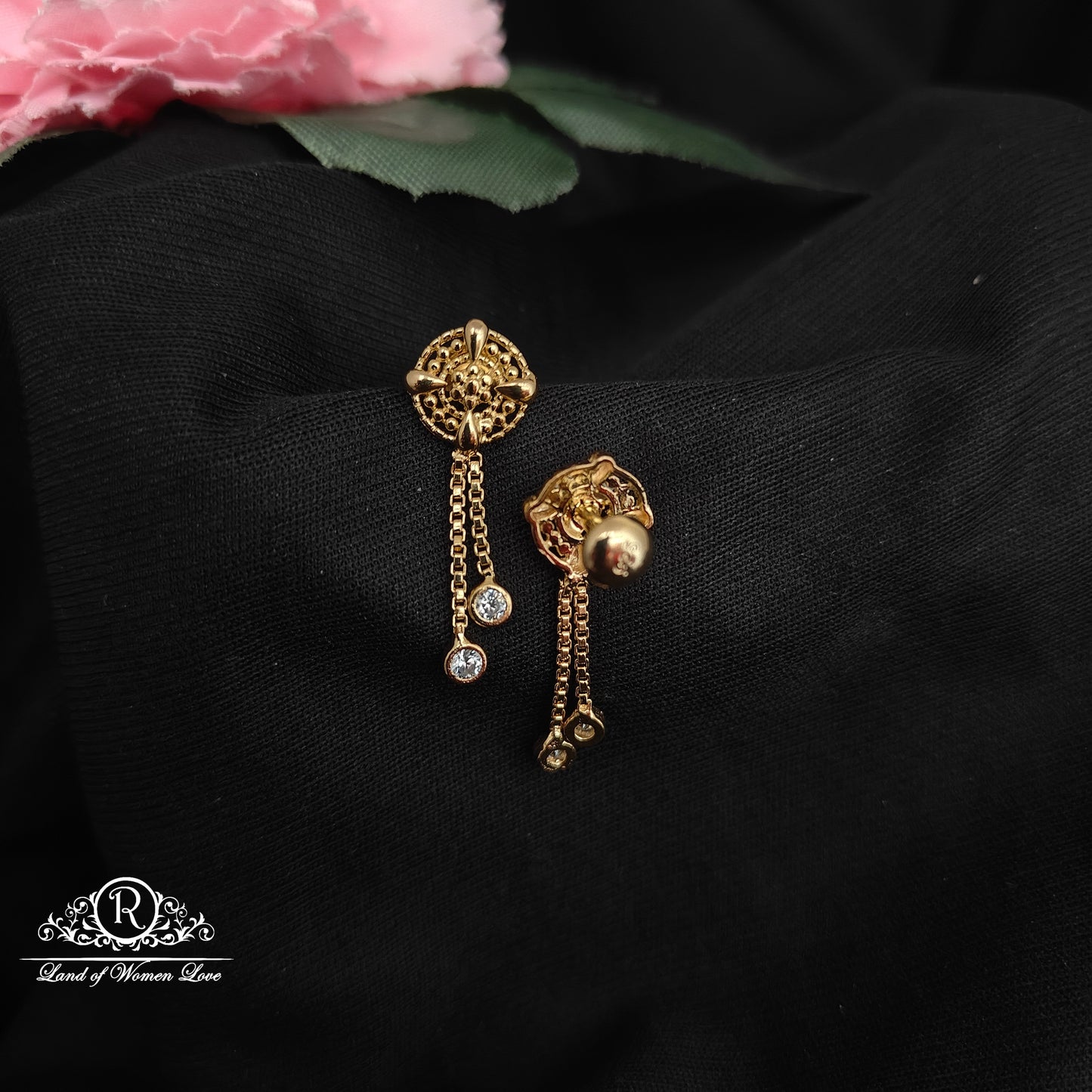 92.5 silver simple and Cute earrings - RCDS0583