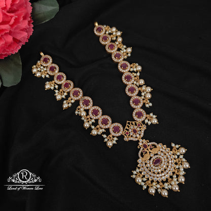 necklace 92.5 silver simple and cute necklace with beads hangins-rcl66 92.5 silver ramala jewelry / ramala collections