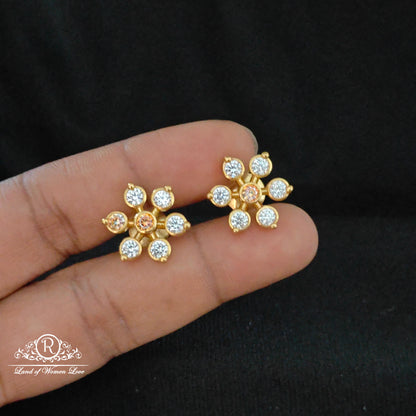 earrings silver 7 stone earrings -rcm401 92.5 silver ramala jewelry / ramala collections