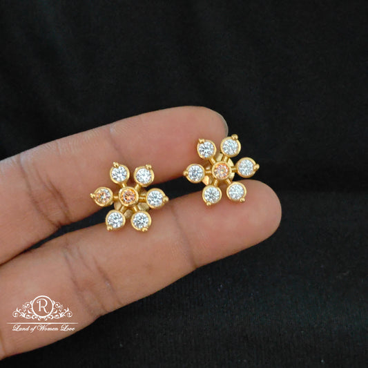 earrings silver 7 stone earrings -rcm401 92.5 silver ramala jewelry / ramala collections