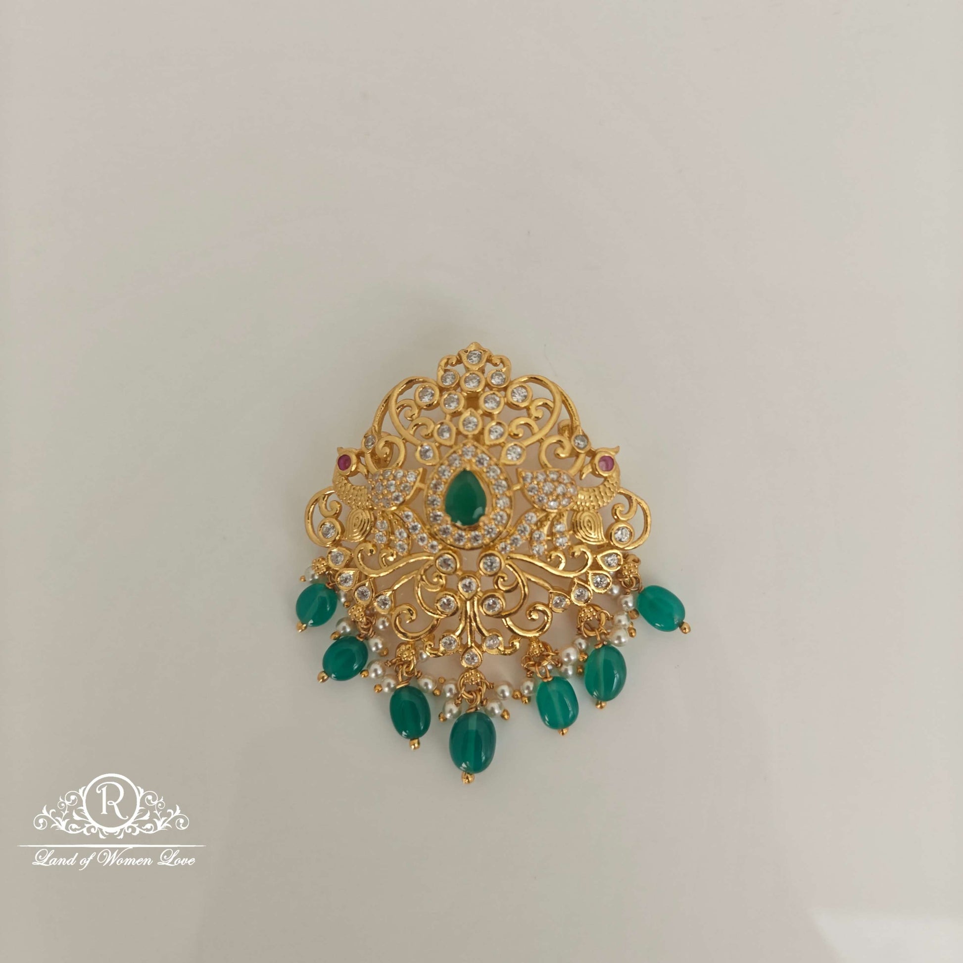 pendant peacock design silver pendant-rc94-60m043 cz 92.5 silver ramala jewelry / ramala collections