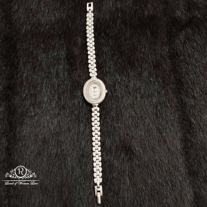 silver white stones watch-ss05 92.5 silver ramala jewelry / ramala collections
