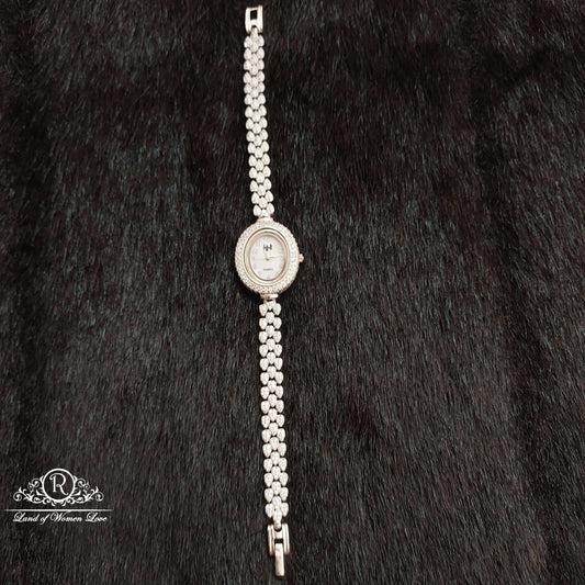 silver white stones watch-ss05 92.5 silver ramala jewelry / ramala collections