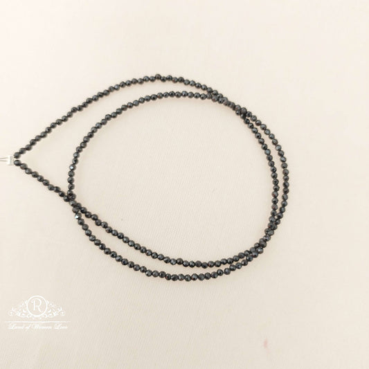 2.25mm black dimonds beads-mj29 92.5 silver ramala jewelry / ramala collections