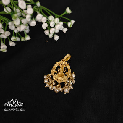 Silver Nakhi Lakshmi Devi Pendant -RCNJ014