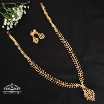 Silver simple and Cute haram with earrings -RCDS0054