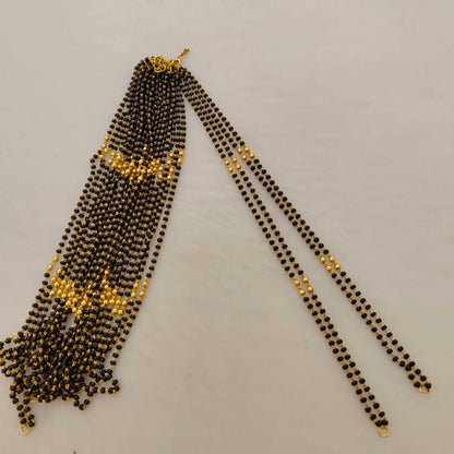 Silver base gold ball chain-RCJR400