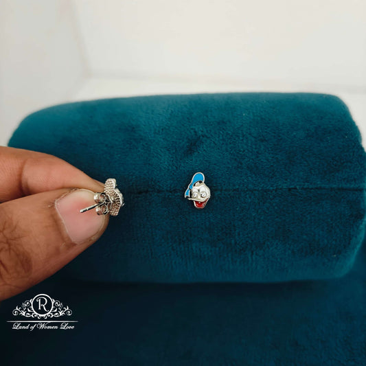 Simple and Cute silver  studs -RCT303