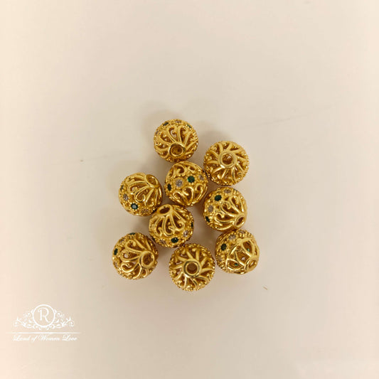 coloured stones gold balls-rc85-70cp117 92.5 silver ramala jewelry / ramala collections