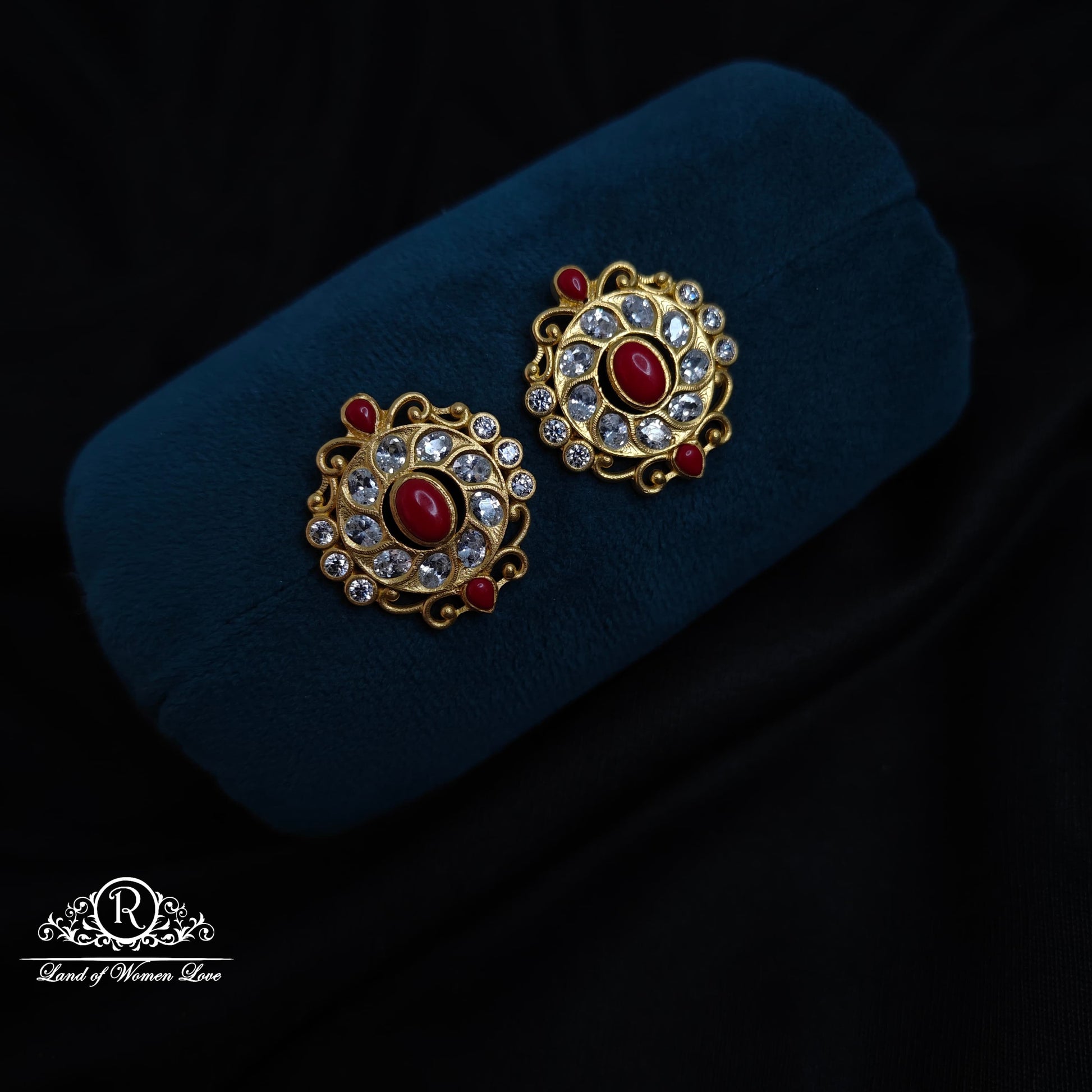 earrings silver coral earrings - rcm1089 coral 92.5 silver ramala jewelry / ramala collections