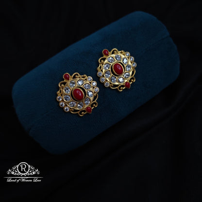 earrings silver coral earrings - rcm1089 coral 92.5 silver ramala jewelry / ramala collections