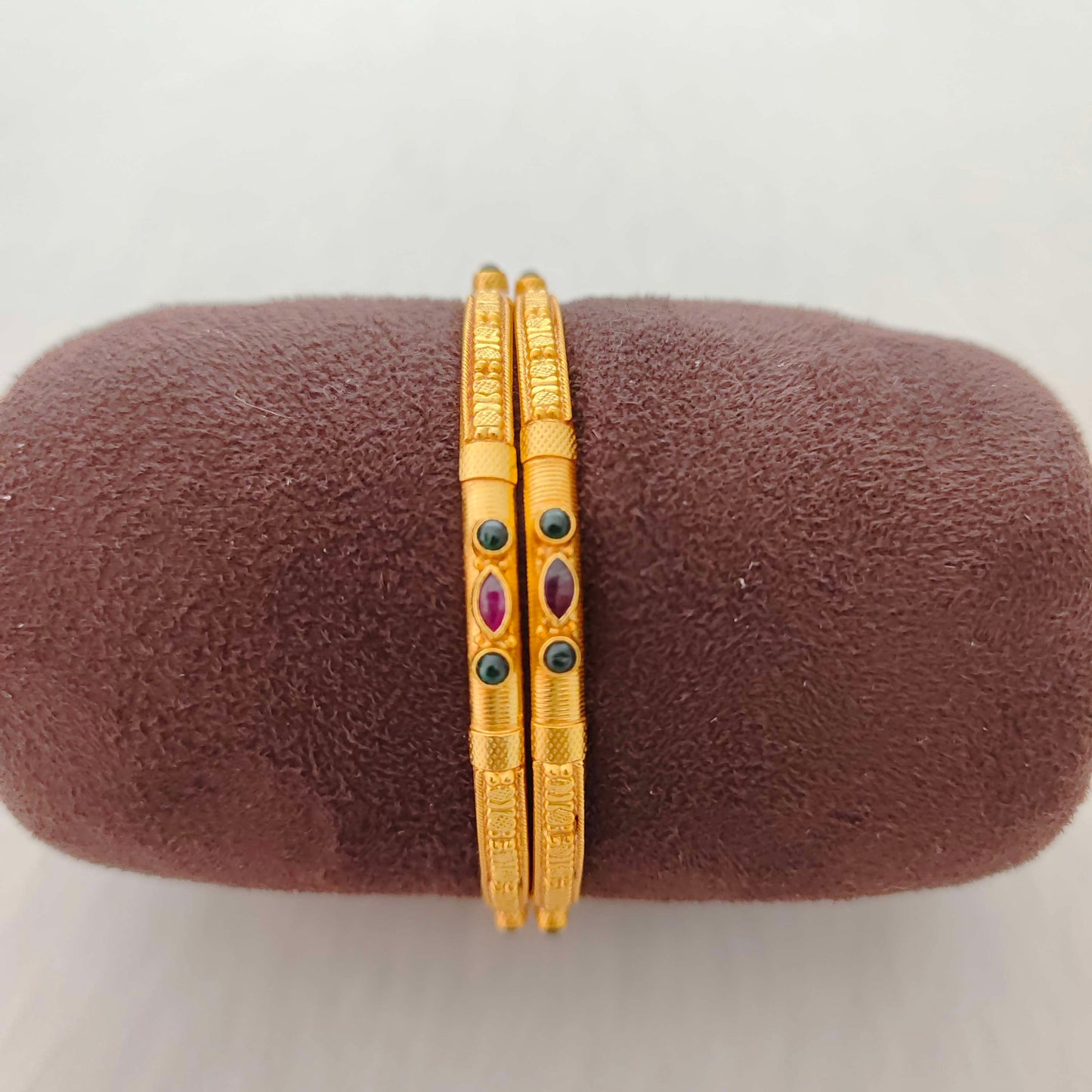 Silver  gold repilca stone bangle-RCV235