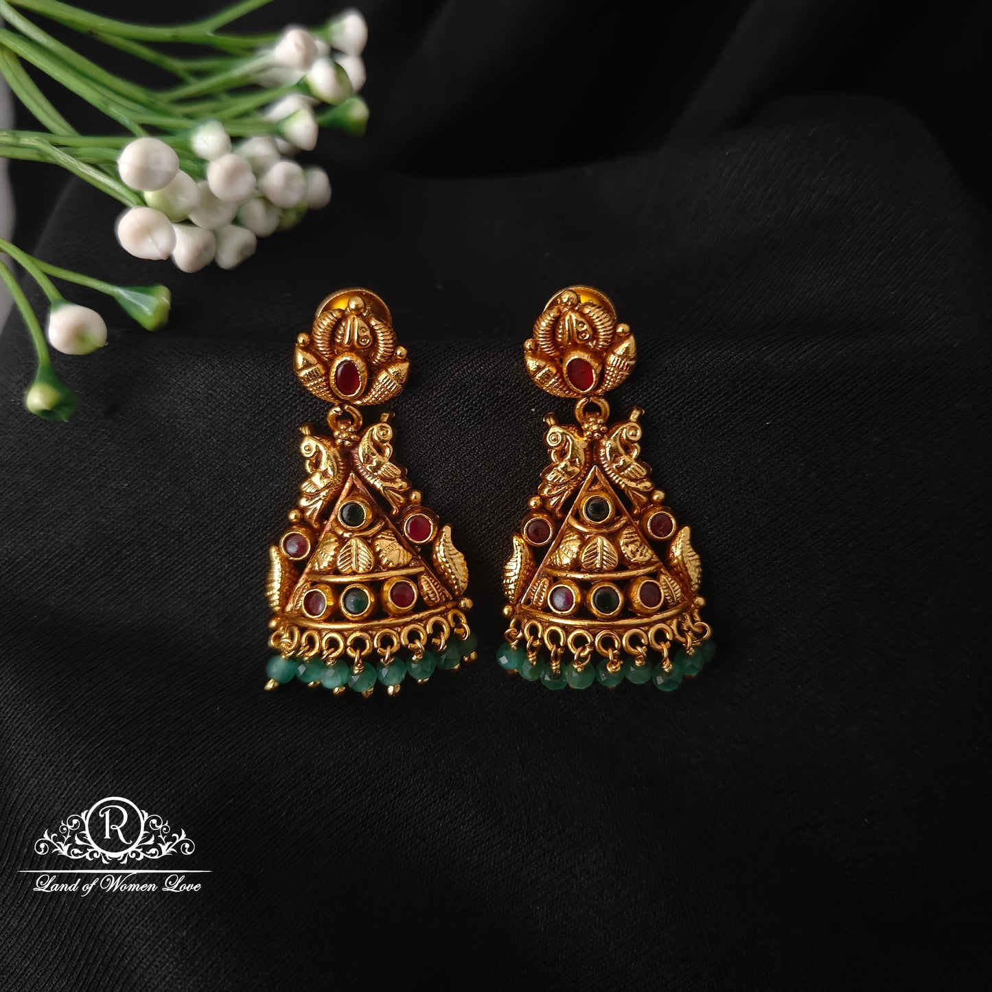 earrings 92.5 silver simple and cute earrings - rcjr976 92.5 silver ramala jewelry / ramala collections