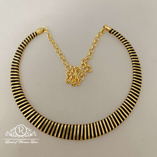 necklace silver base gold polish kante ra-rcd280 92.5 silver ramala jewelry / ramala collections