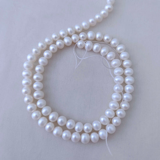 fresh water pearls button shapes -rcmj103 92.5 silver ramala jewelry / ramala collections
