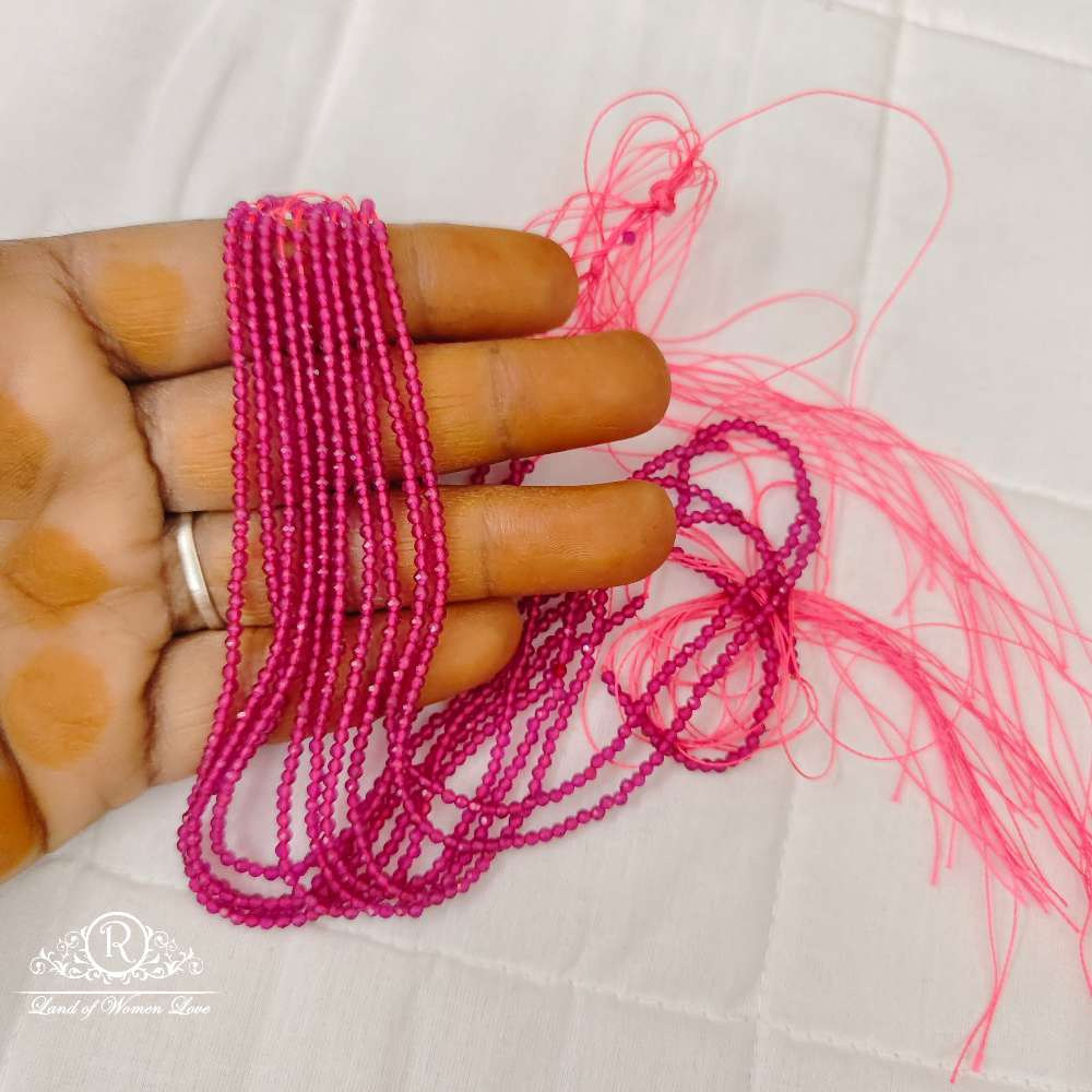 Monalisa Pink Colour 2mm Beads-RCMB20