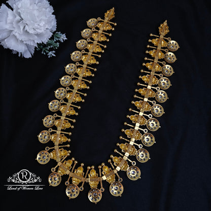 Silver bottu mala with lakshmi devi haram-RCCP252