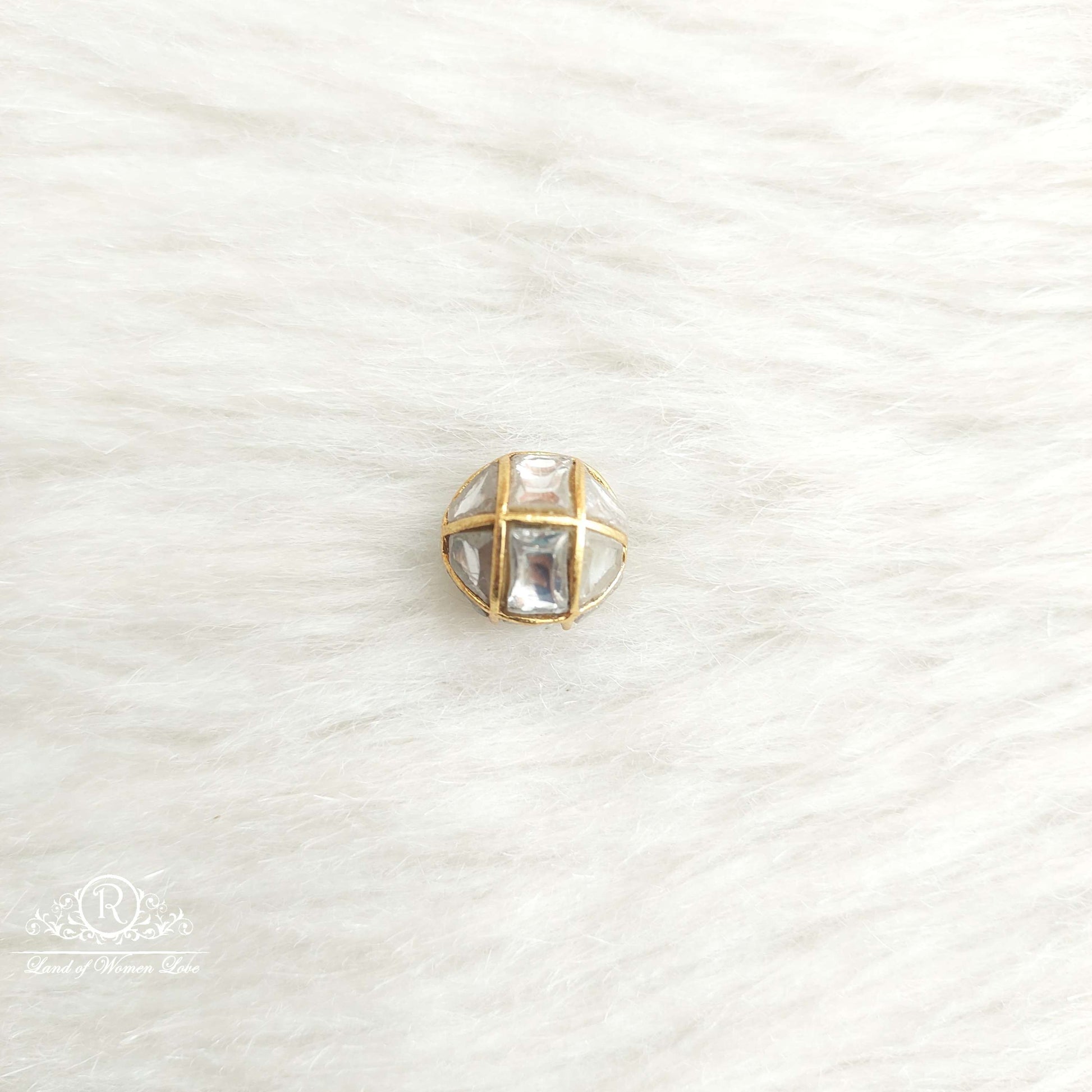 silver kundan gold ball-sa478 kundan 92.5 silver ramala jewelry / ramala collections