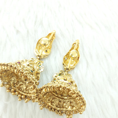 Silver Nakshi  jhumkas-C013