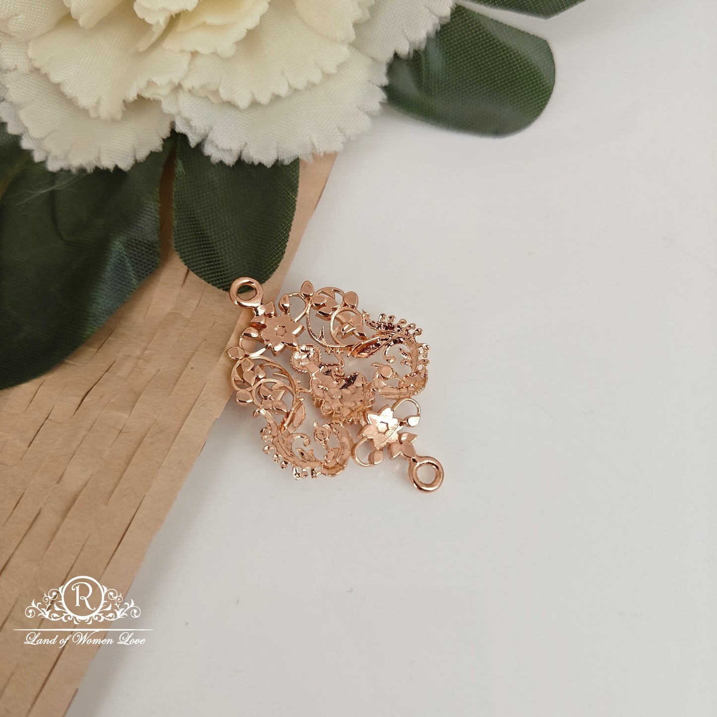 92.5 silver simple and Cute side locket - RC061M1283