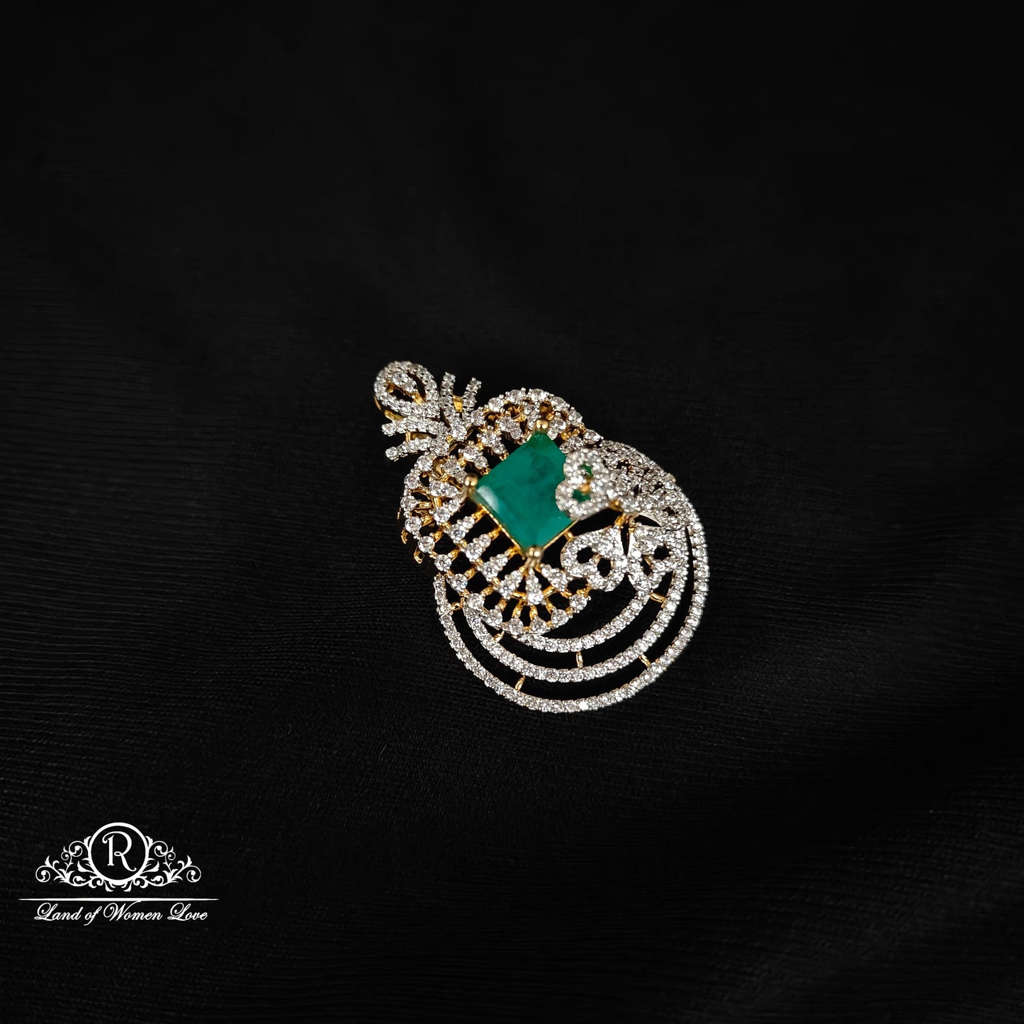 earrings silver cz- stone pendant cz 92.5 silver ramala jewelry / ramala collections