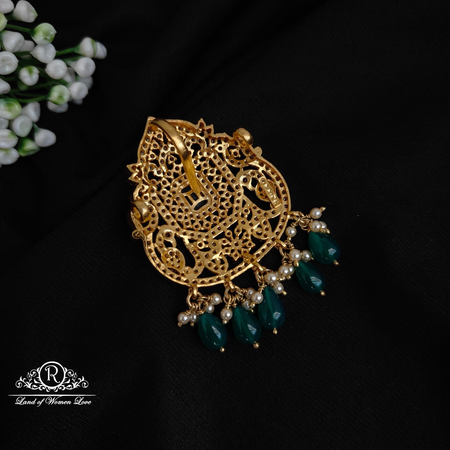 Silver peacock pendant -RC06M337